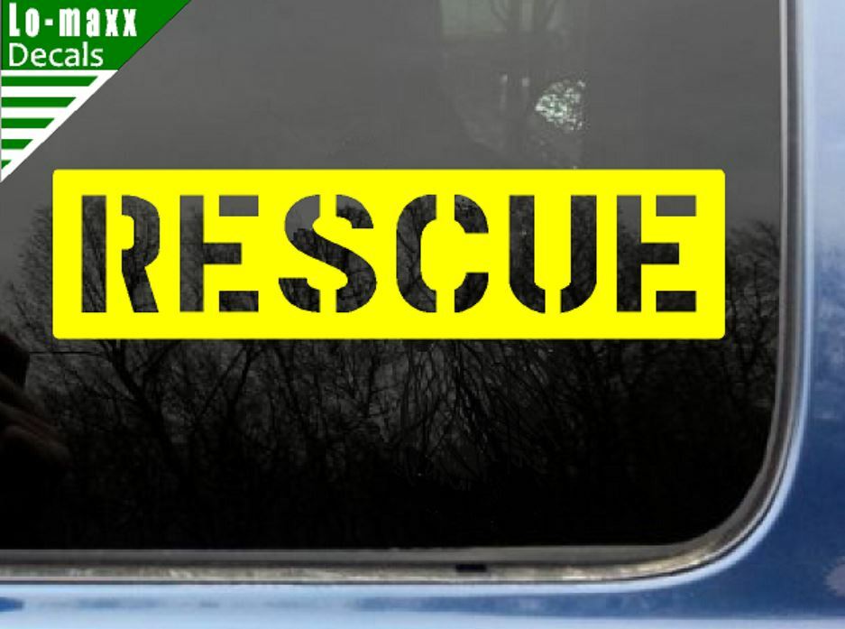 Rescue Aircraft Markings Graphic Durable High Performance Die Cut Vinyl Decal