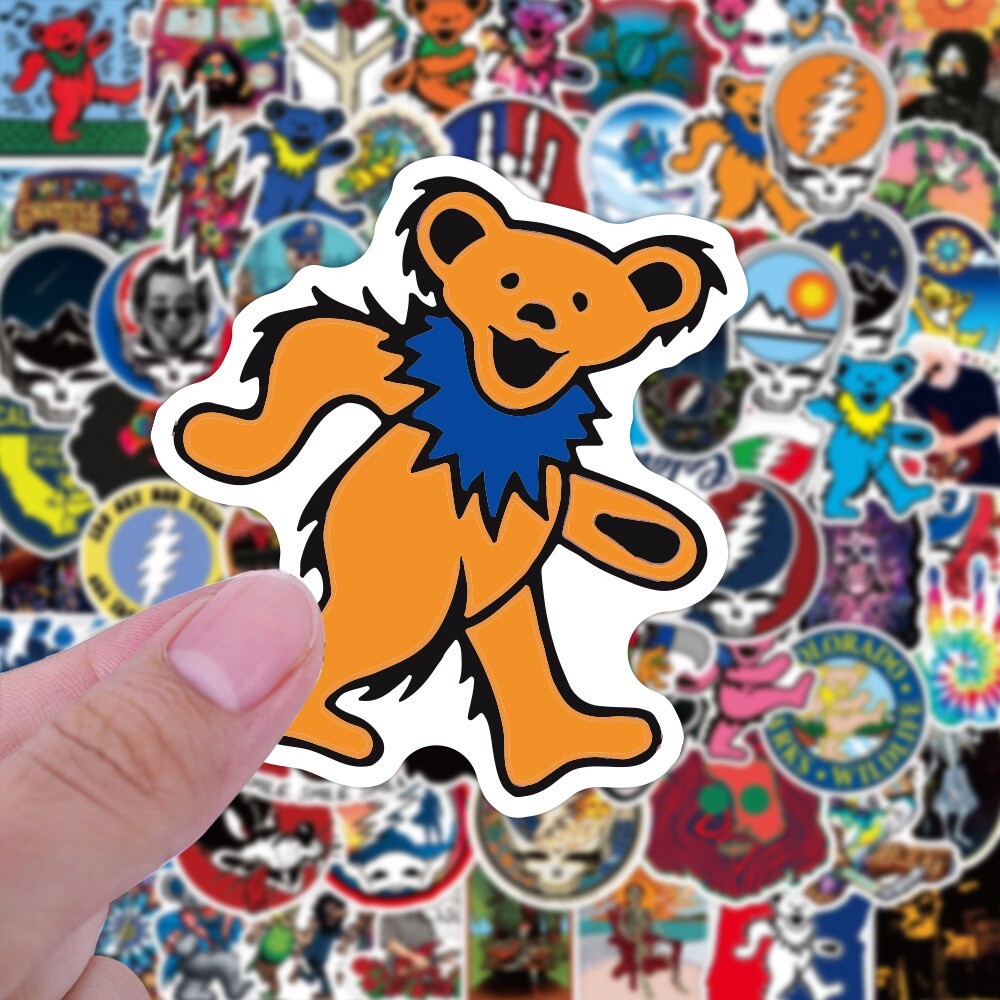 100 Bulk Grateful Dead – Heavy Metal Rock Stickers Laptops, Guitars, Skateboards