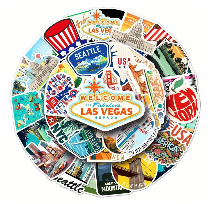 America Themed Vinyl Stickers – Select A Sticker – BUY2GET4FREE!