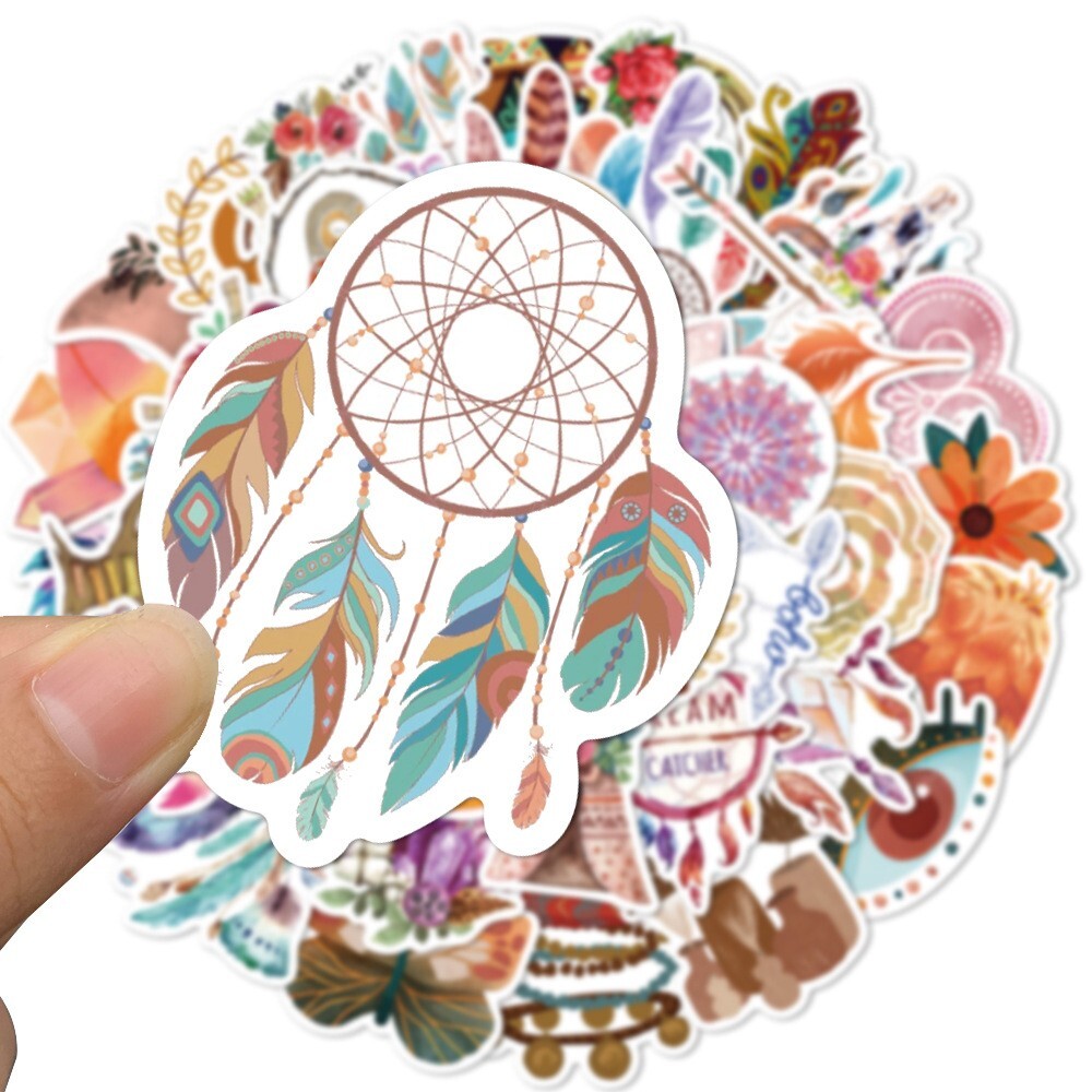 200pcs RETRO COTTAGECORE MAGIC Stickers, Stamps Books Flowers Rainbow,214