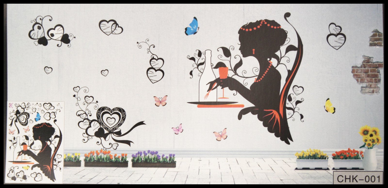 3D Removable Wall Sticker decals Home Decor Decoration kids Room Girls Wallpaper