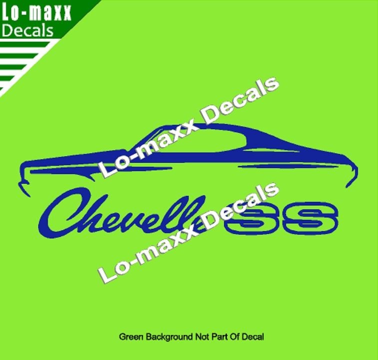 Chevelle SS Vinyl Sticker Muscle Car High Performance Graphic Die Cut Decal