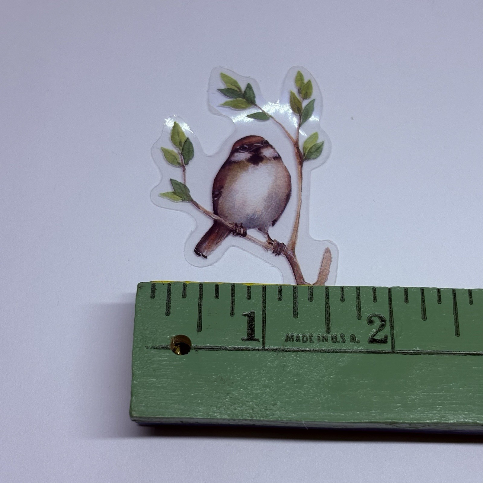 Eurasian Tree Sparrow Sticker Animal Art Transparent Journal Decal Vinyl Tc6