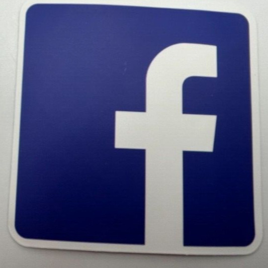 Facebook 2.5 In Sq. Blue & White Logo Vinyl Decal Sticker Bomb Social Media Meta