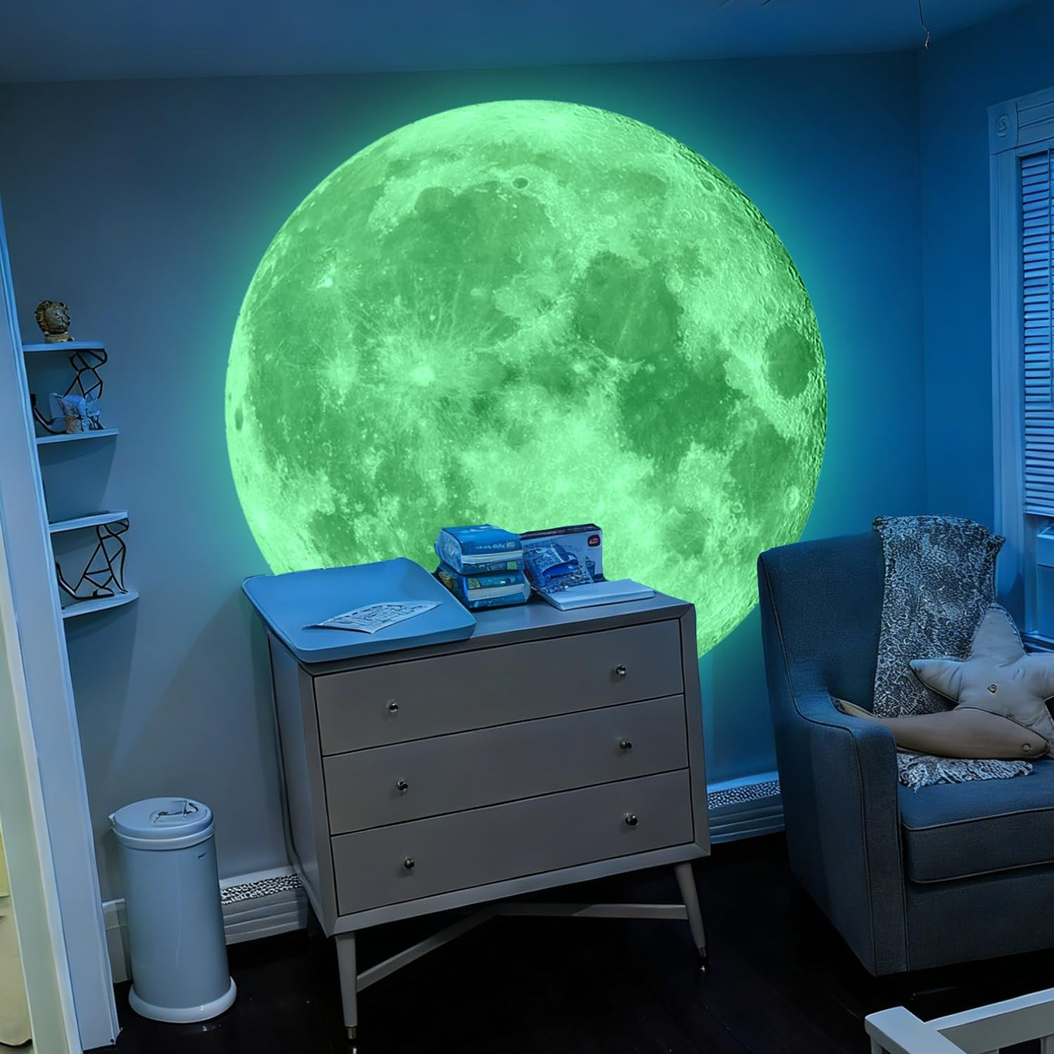 Glow in the Dark Stars Ceiling Wall Stickers Vinyl Decals Green Purple Galaxy