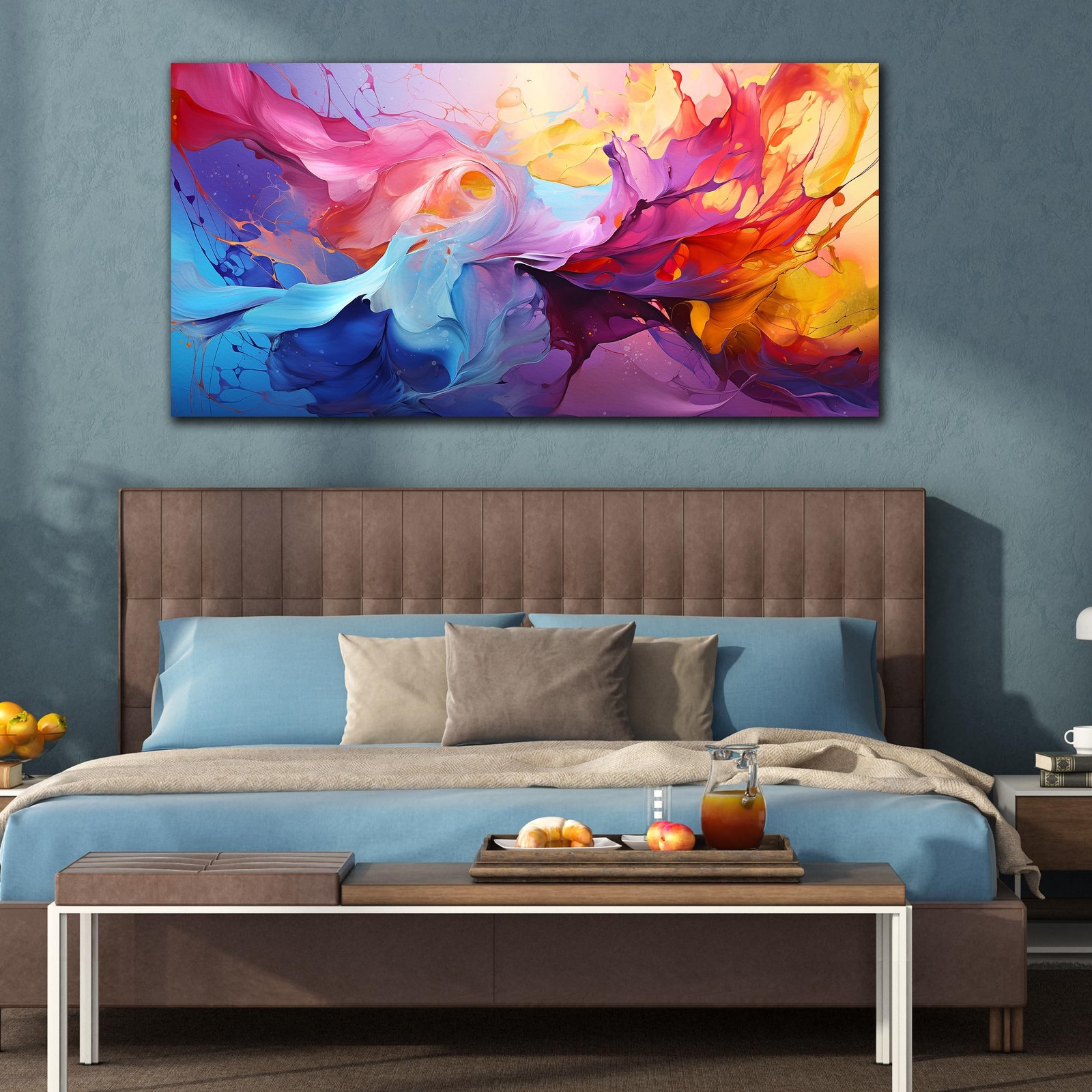 GUGIKA Abstract Wall Art for Living Room, Colorful Canvas Wall-Art for Bedroo…