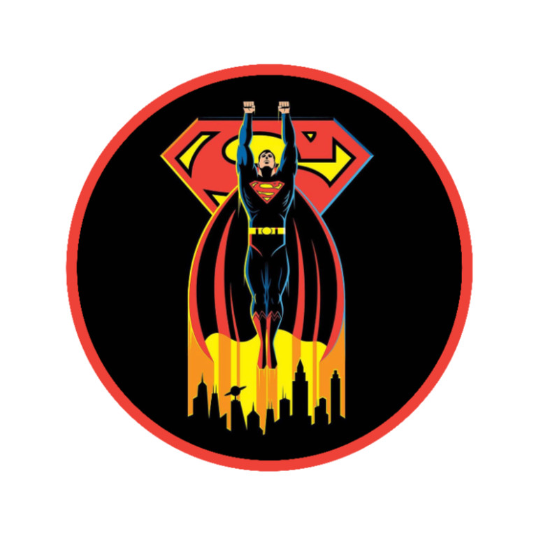 Superman (Drip Logo) – 4" Vinyl Decal Handmade Auto Cooler Laptop Decor Grill 26