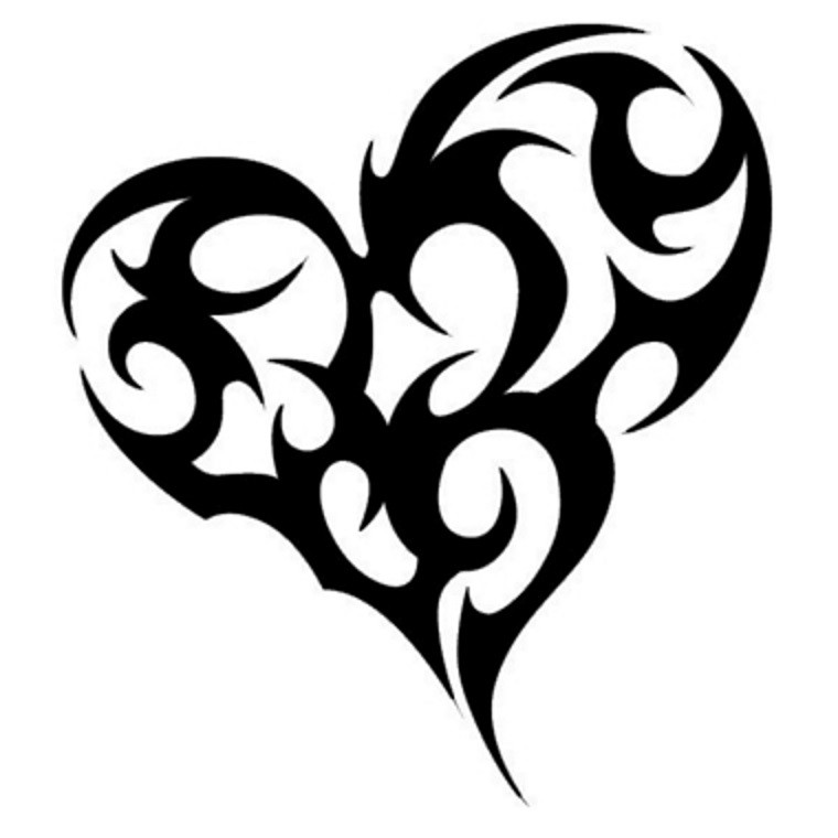 Vinyl Decal Sticker Car Truck Wall Laptop 36 Colors – Tribal Love Heart