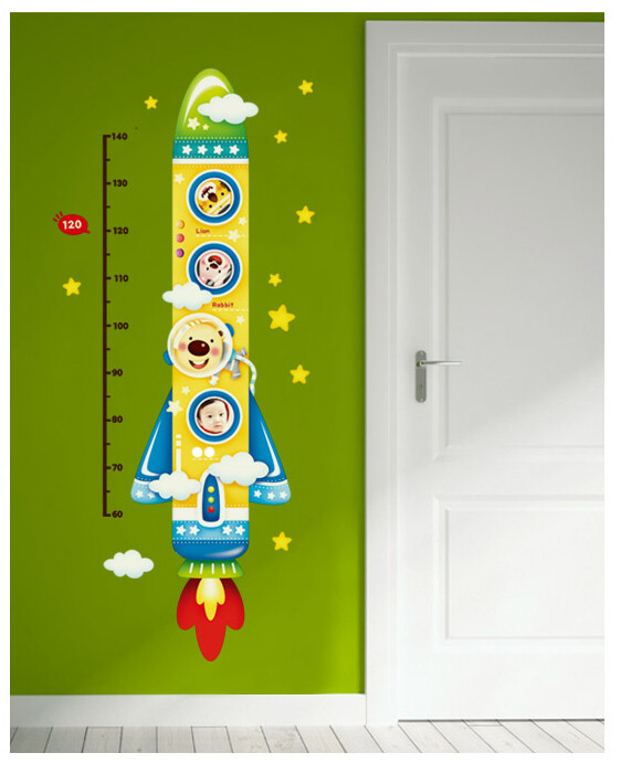 Height Chart Wall Sticker Glow in the Dark NEW Premium Quality Removable Kids