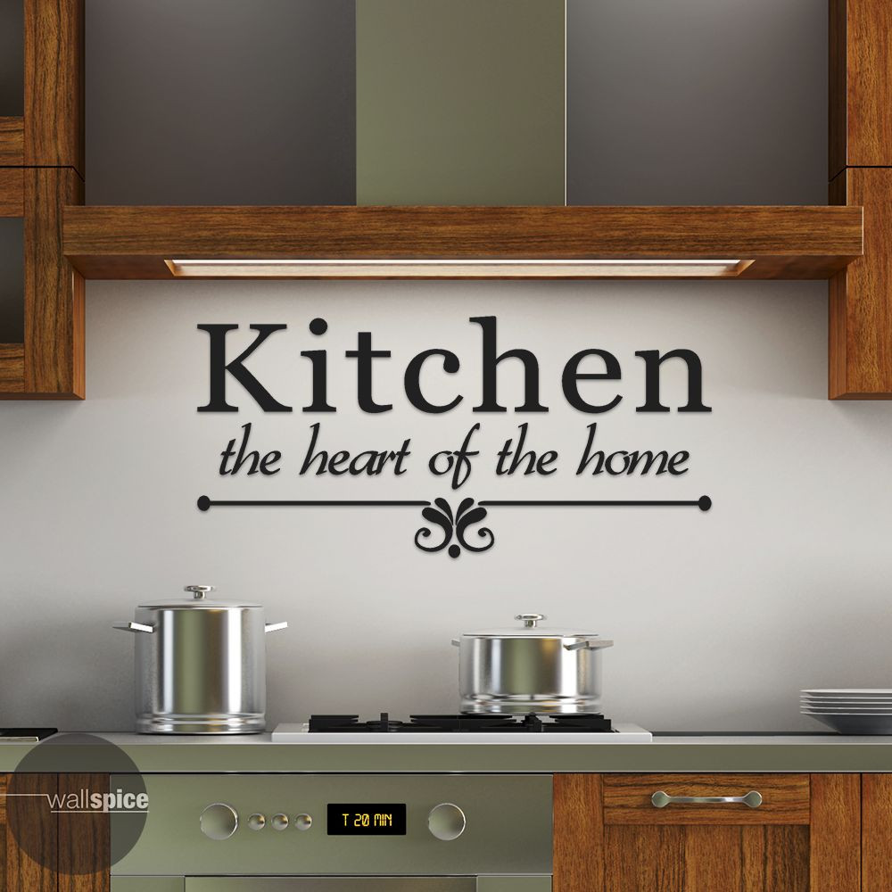 Kitchen The Heart Of The Home Vinyl Wall Decal Sticker