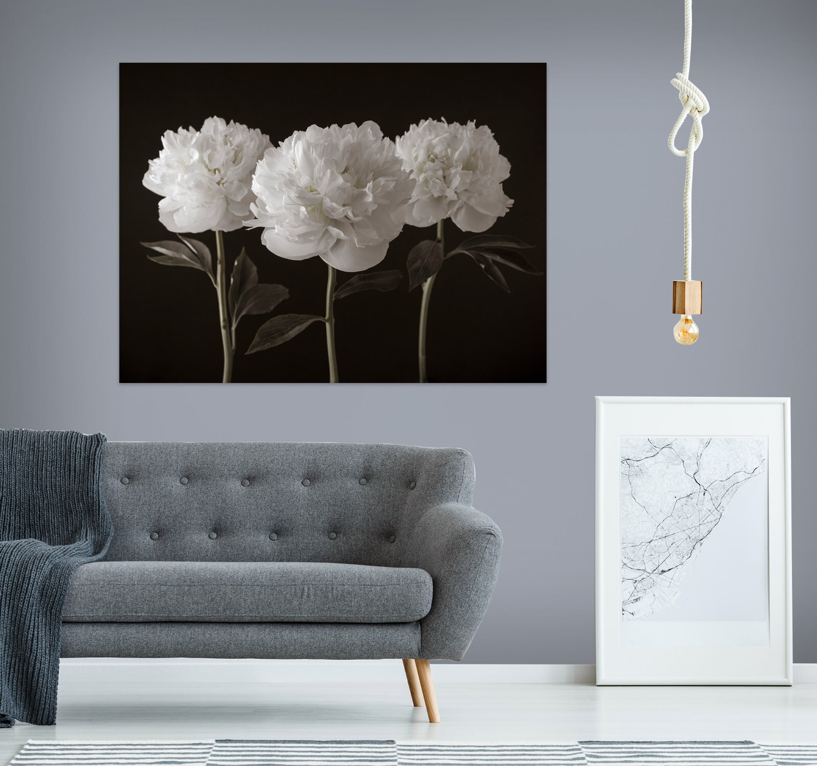 3D White Peony A020 Wall Stickers Wall Murals Wallpaper Assaf Frank Ann