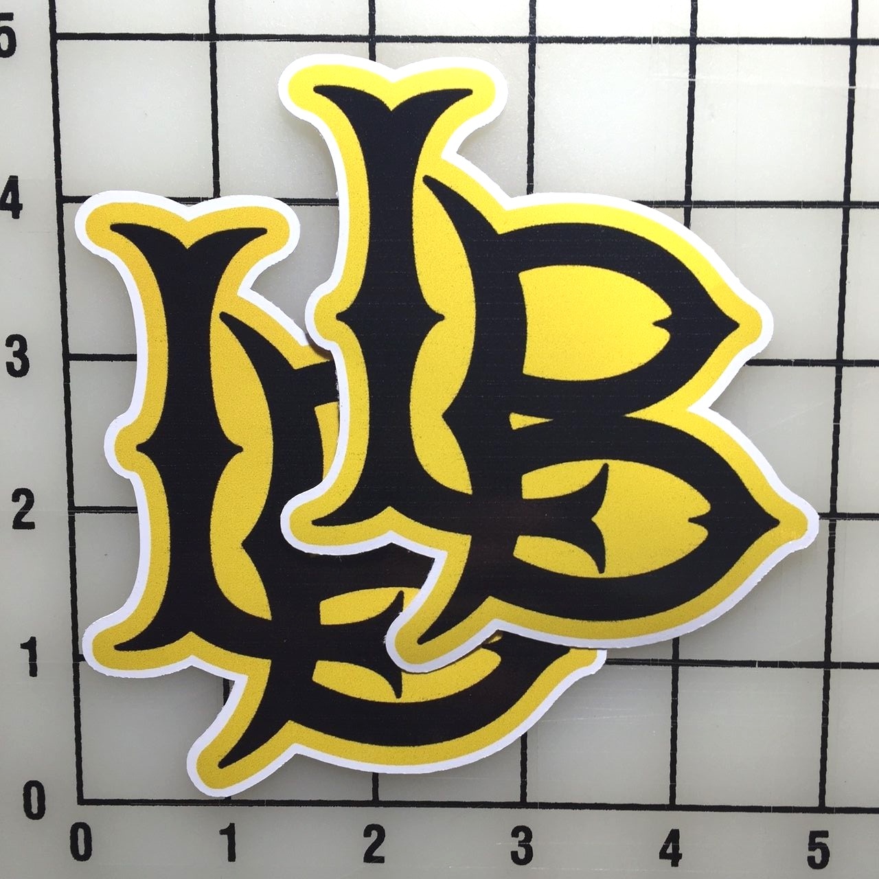 Long Beach State 4" Tall Color Vinyl Decal Sticker BOGO