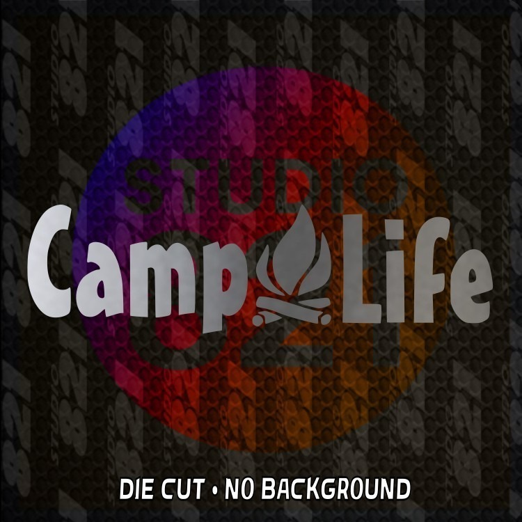Camp Life Vinyl Decal Sticker – Die Cut ATV RV Camping, Outdoors Family