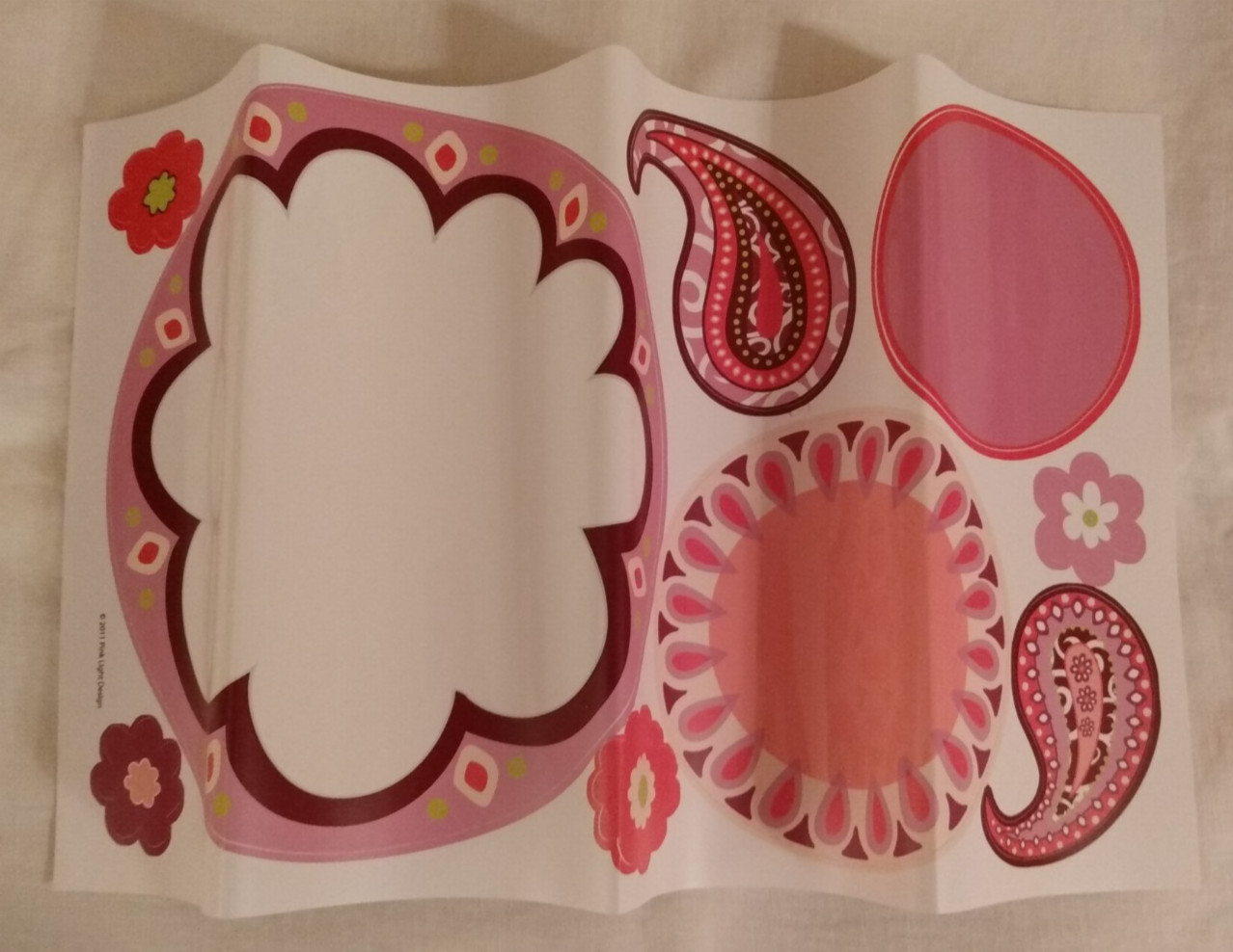 Hot Pink/Purple Vinyl Wall Stickers Decal Sheets Circles Pink Light Design 2011