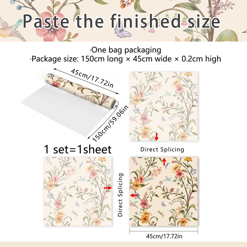 Floral Shading Window Stickers Decals Clings Home Decor PVC Self-adhesive Modern