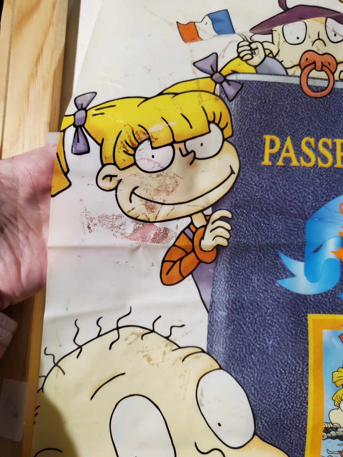 Vintage 2000 Nickeledon Rugrats In Paris Movie promo Window decal