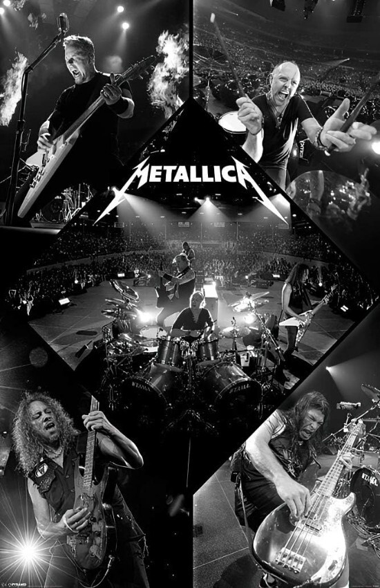 METALLICA Music Wall Vinyl Decal Poster Graphic Print Removable Adhesive Backing