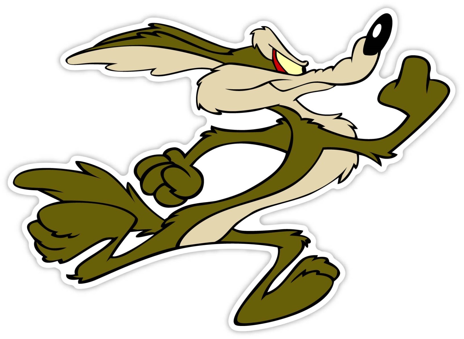 Wile E. Coyote Road Runner Cartoon Vinyl Sticker Decal WALL *SIZES*