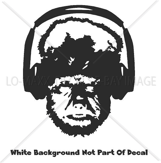 Wolfman With Headphones Monster Spooky Wall Art High Quality Die Cut Vinyl Decal