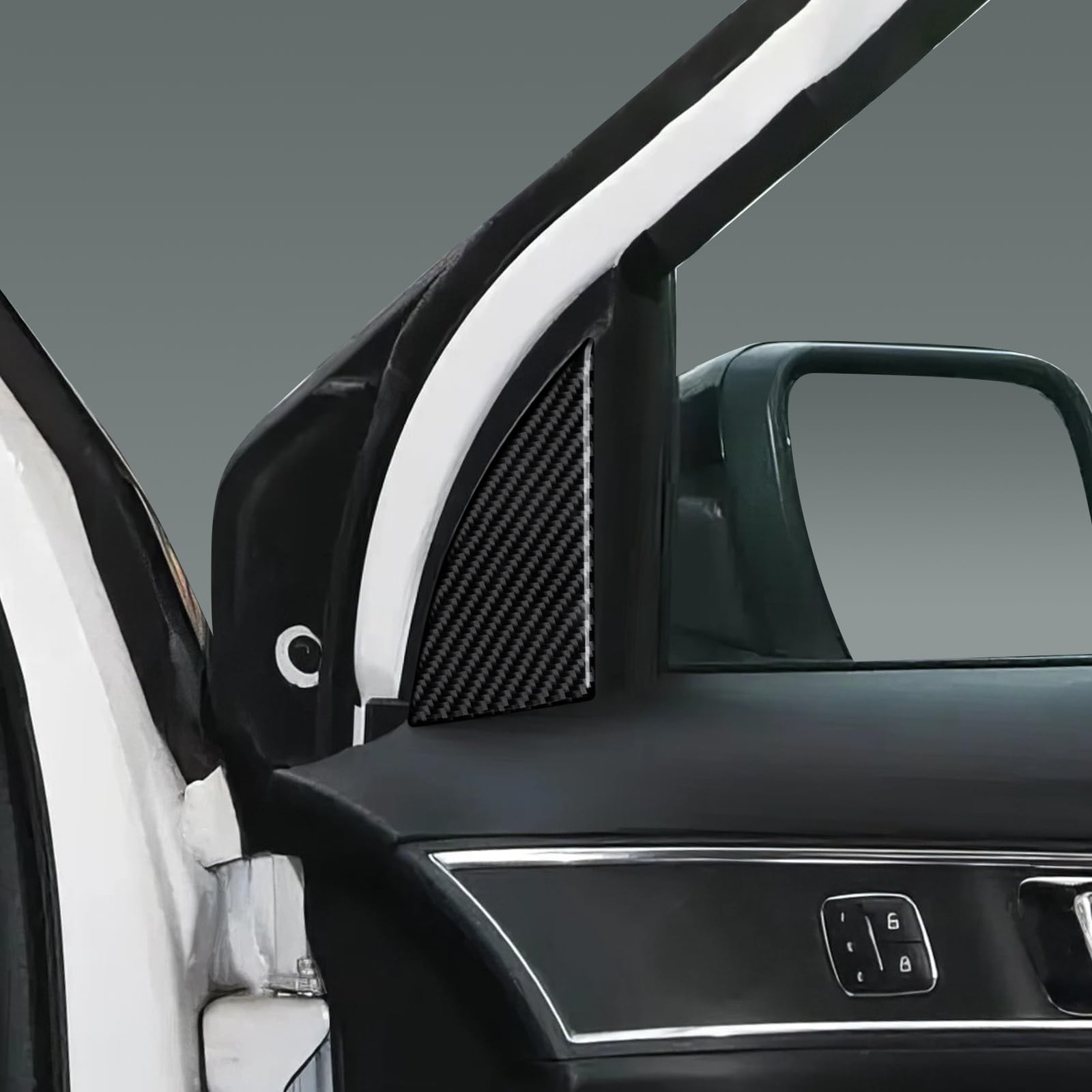 Carbon Fiber Door Decoration Sticker for Ford Explorer Sport 20102019