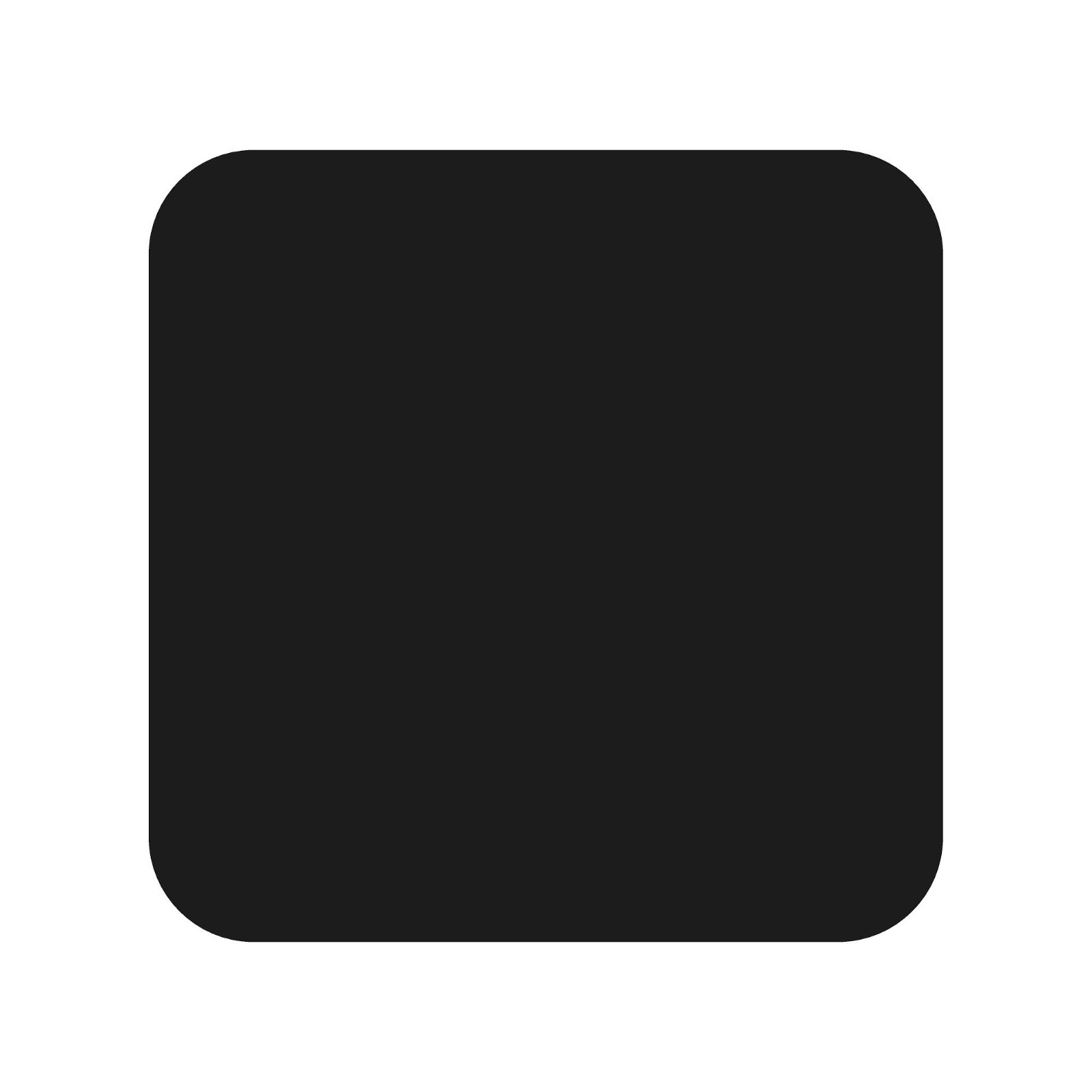 Rounded Square Shape Vinyl Decal Box Shape Sticker