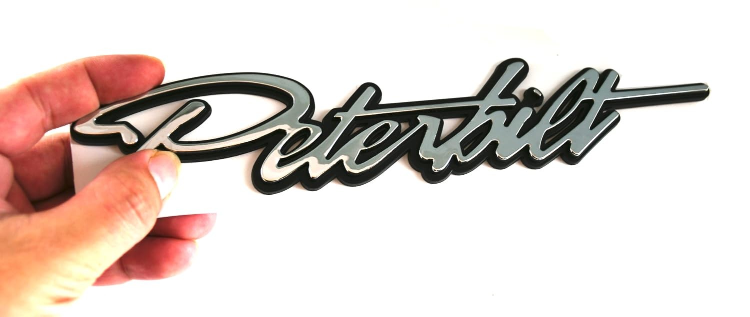 1pc New Custom Logo Name Emblem Plate for Peterbilt Side Front of Hood Access…