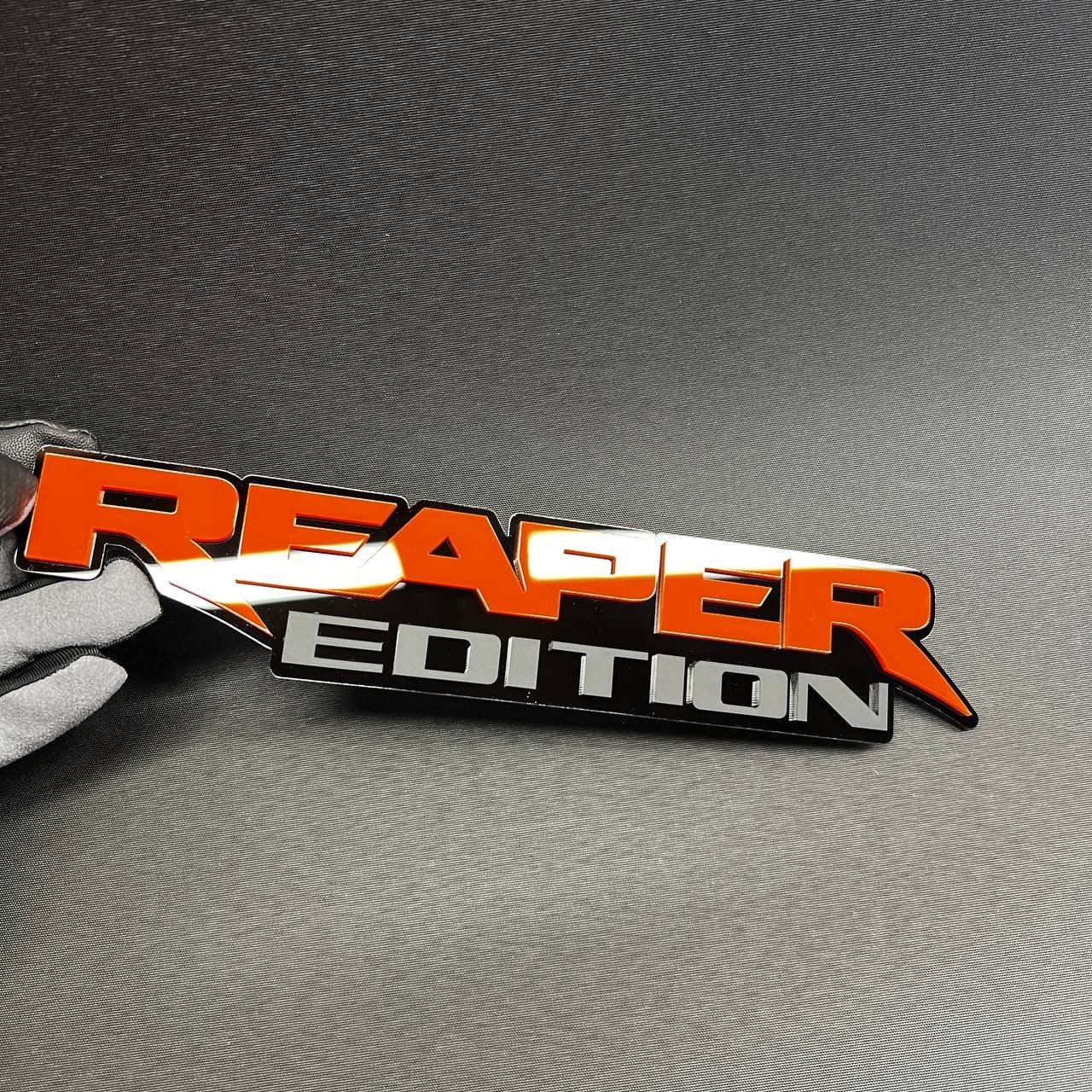 1PC REAPER EDITION Custom 3D Text Car Badge Fender Emblem Tailgate Toolbox Decal