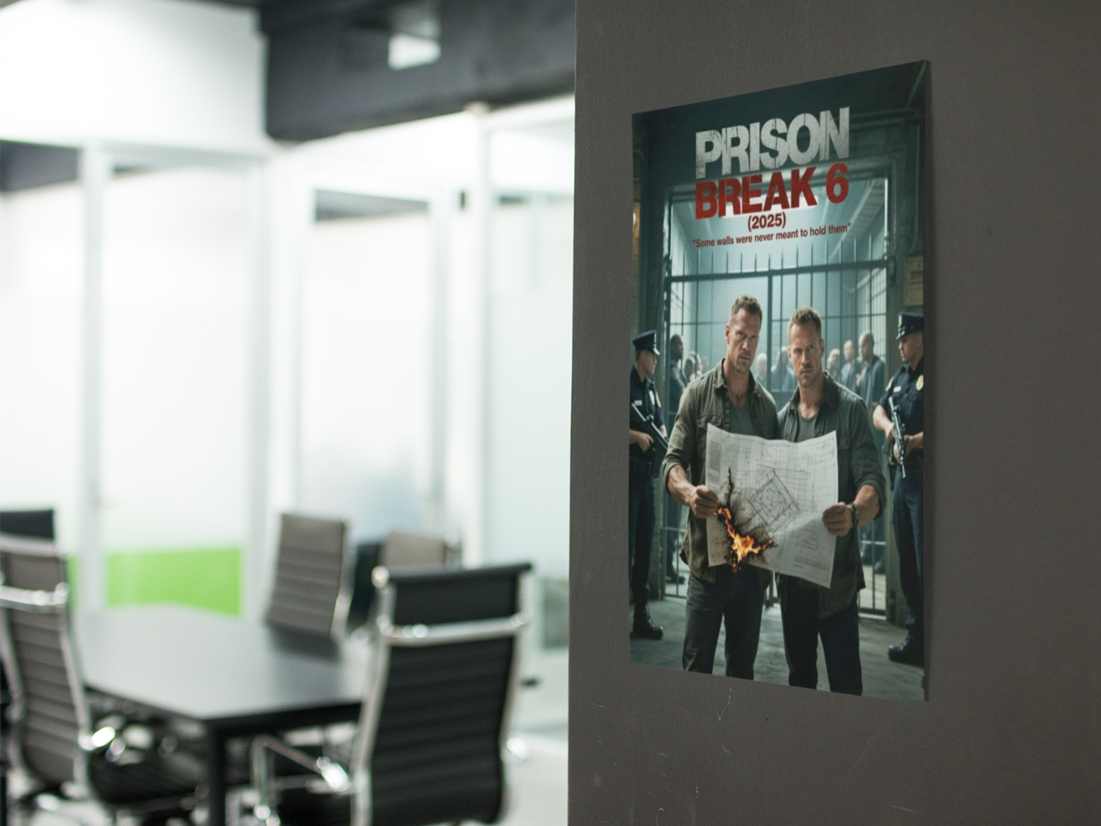 Crime Drama TV Series Style Wall Vinyl Decal Poster Print Removable Adhesive