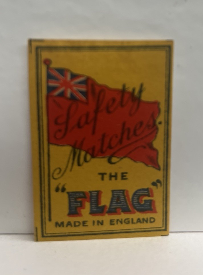 The Flag Safety Matches Mini Label 1.5 x 2.5 – Made in England