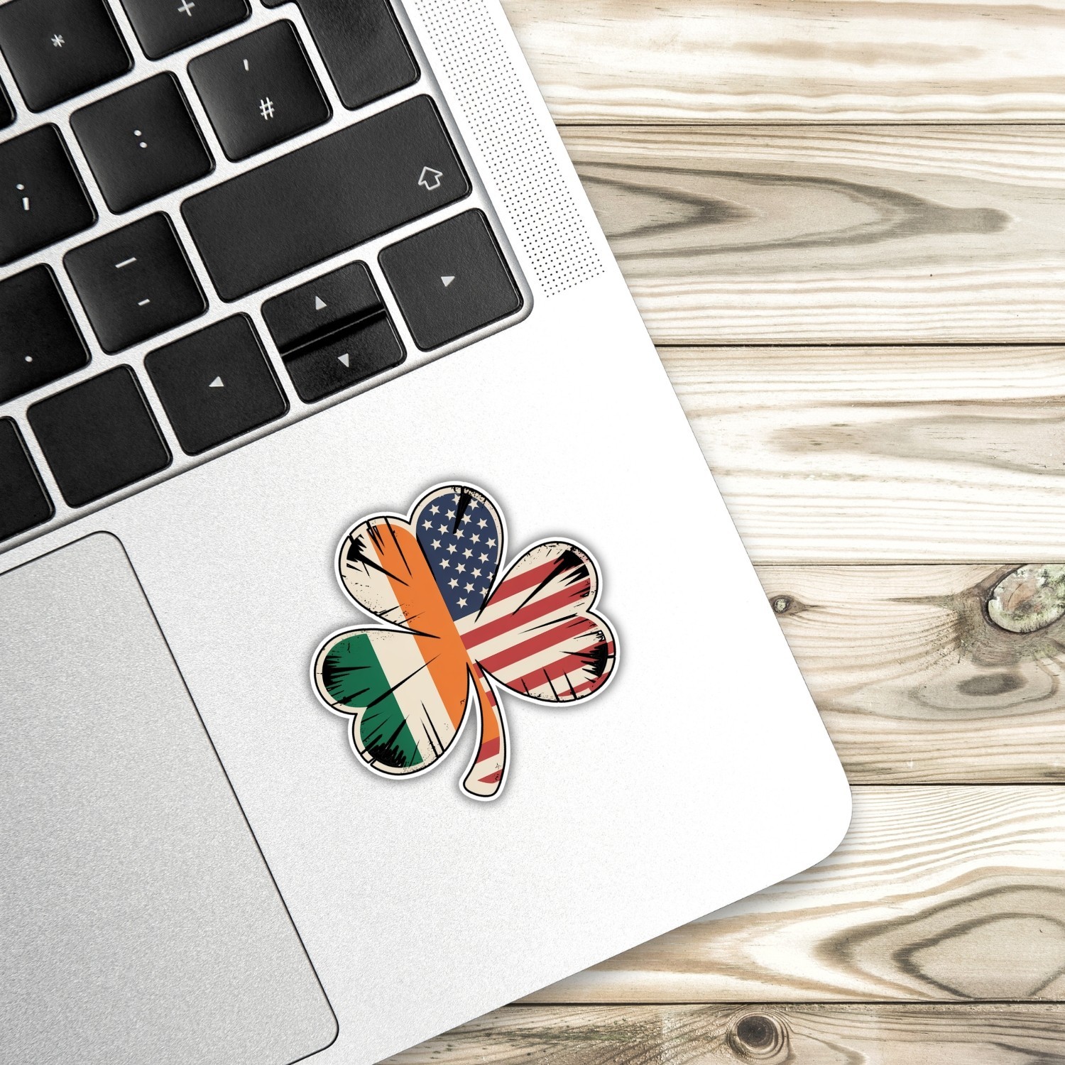 4PCS Irish American Shamrock Stickers – Ireland Clover Vinyl Decals
