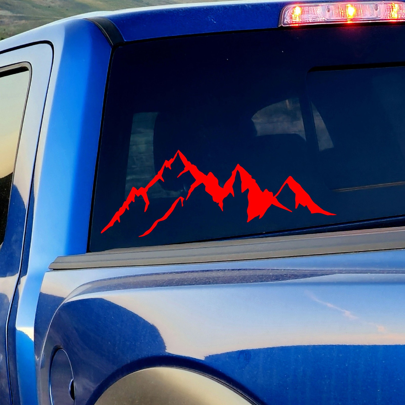 Mountain Range Decal Outdoors Nature Sticker Outdoors Sticker Hiking Adventure