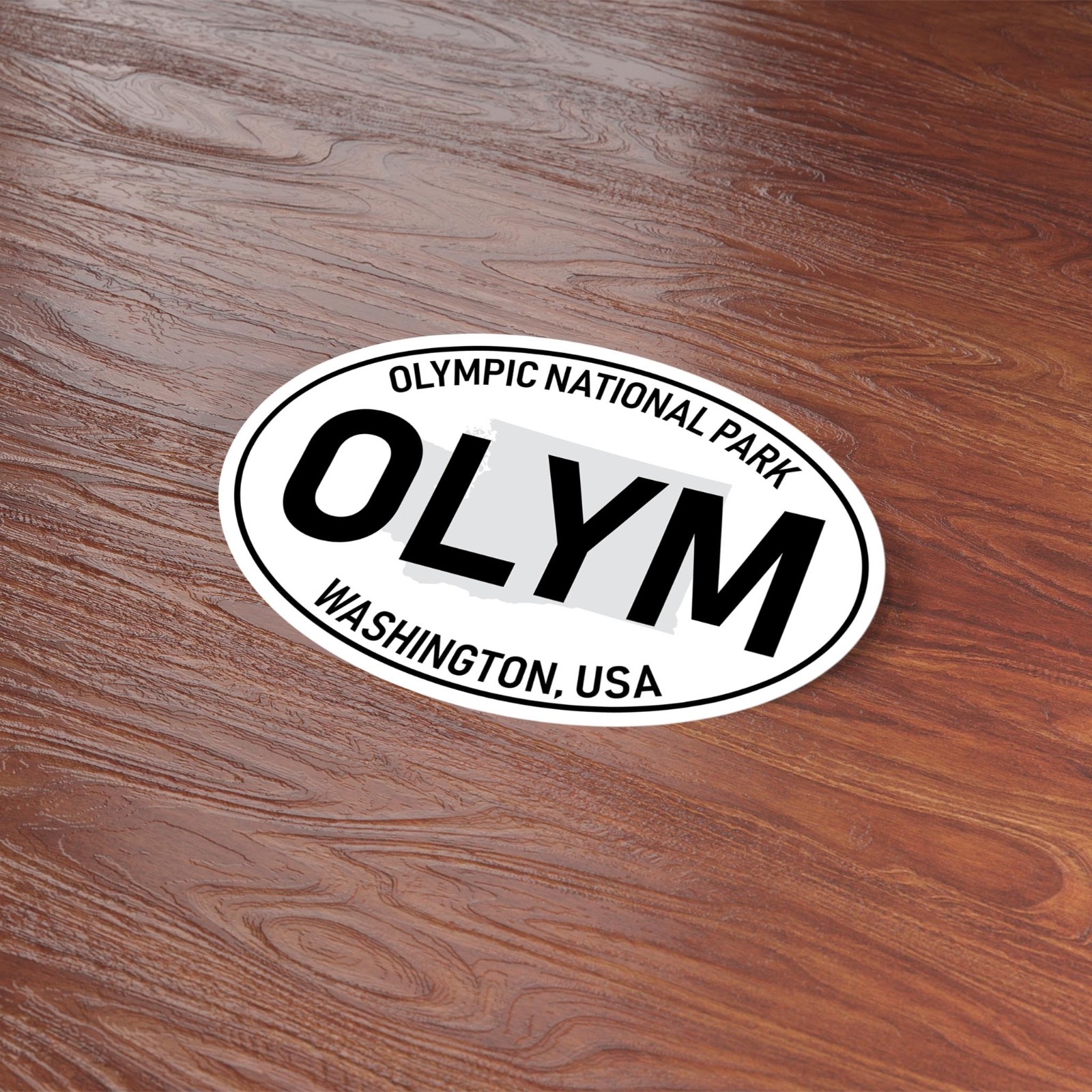 Olympic National Park White Oval Bumper Sticker