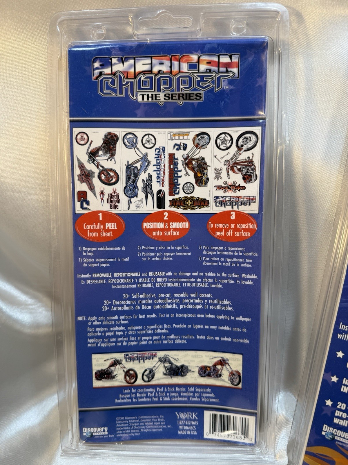 (6 PACK) American Chopper 2-Peel & Stick Wall Decor Accents AND 4-Borders