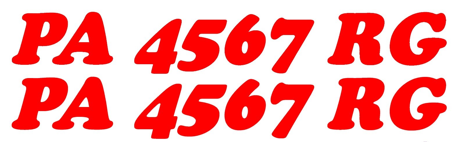 PWC WATER CRAFT BOAT HULL ID JET SKI SEA DOO CUSTOM REGISTRATION DECAL STICKER 7