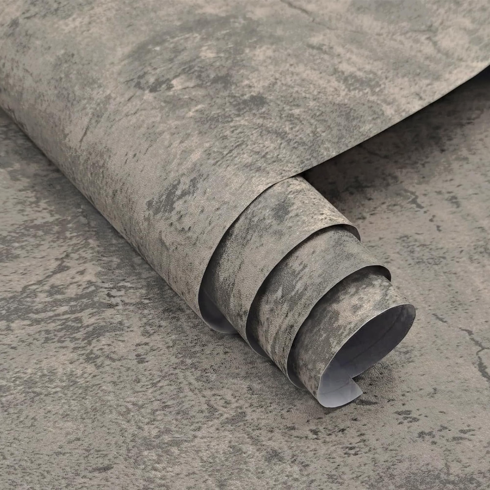3yecao 48"×79" Long Size Extra Wide Thick Light Brown Grey Concrete Vinyl W