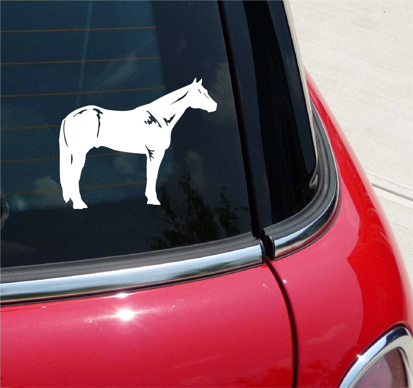 QUARTER HORSE HORSES HORSERACING GRAPHIC DECAL STICKER ART CAR WALL DECOR