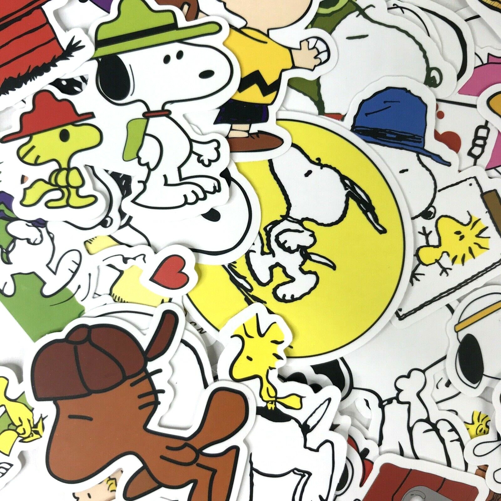 Random 50 Piece Snoopy Phone Laptop Water Bottle Decal Sticker Pack