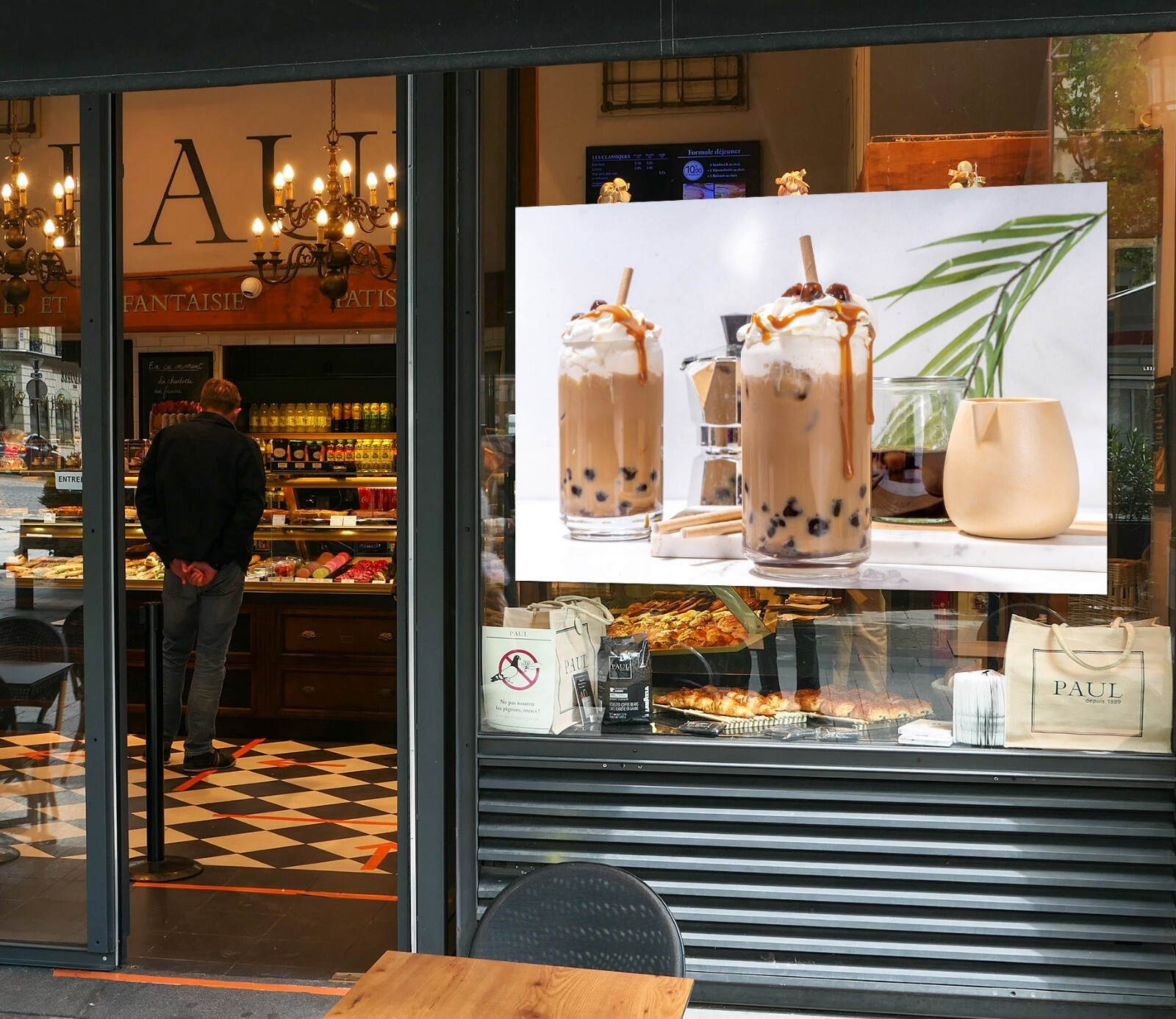 3D Bubble Tea A451 Pearl Tea Shop Window Stickers Vinyl Wallpaper Murals Amy