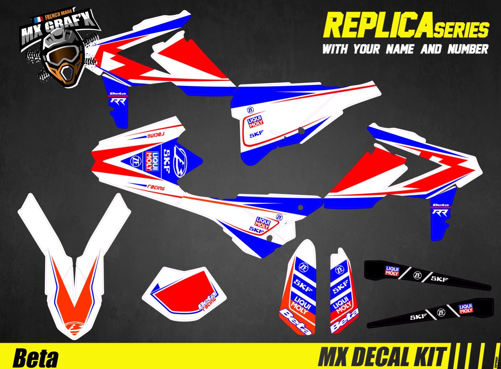 Moto Decal Kit For Beta RR 2T-4T – Replica 2019