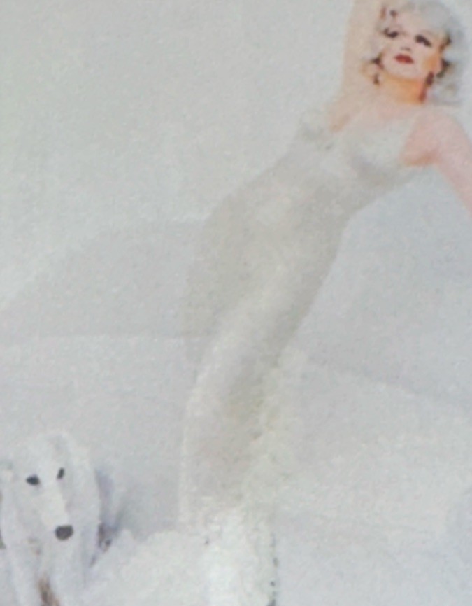 MARILYN MONROE STICKER✨💋✨❤️✨💋✨3 3/8” x 2 5/8”✨VINTAGE✨CUTE PUPPY🐶✨🤍✨💫