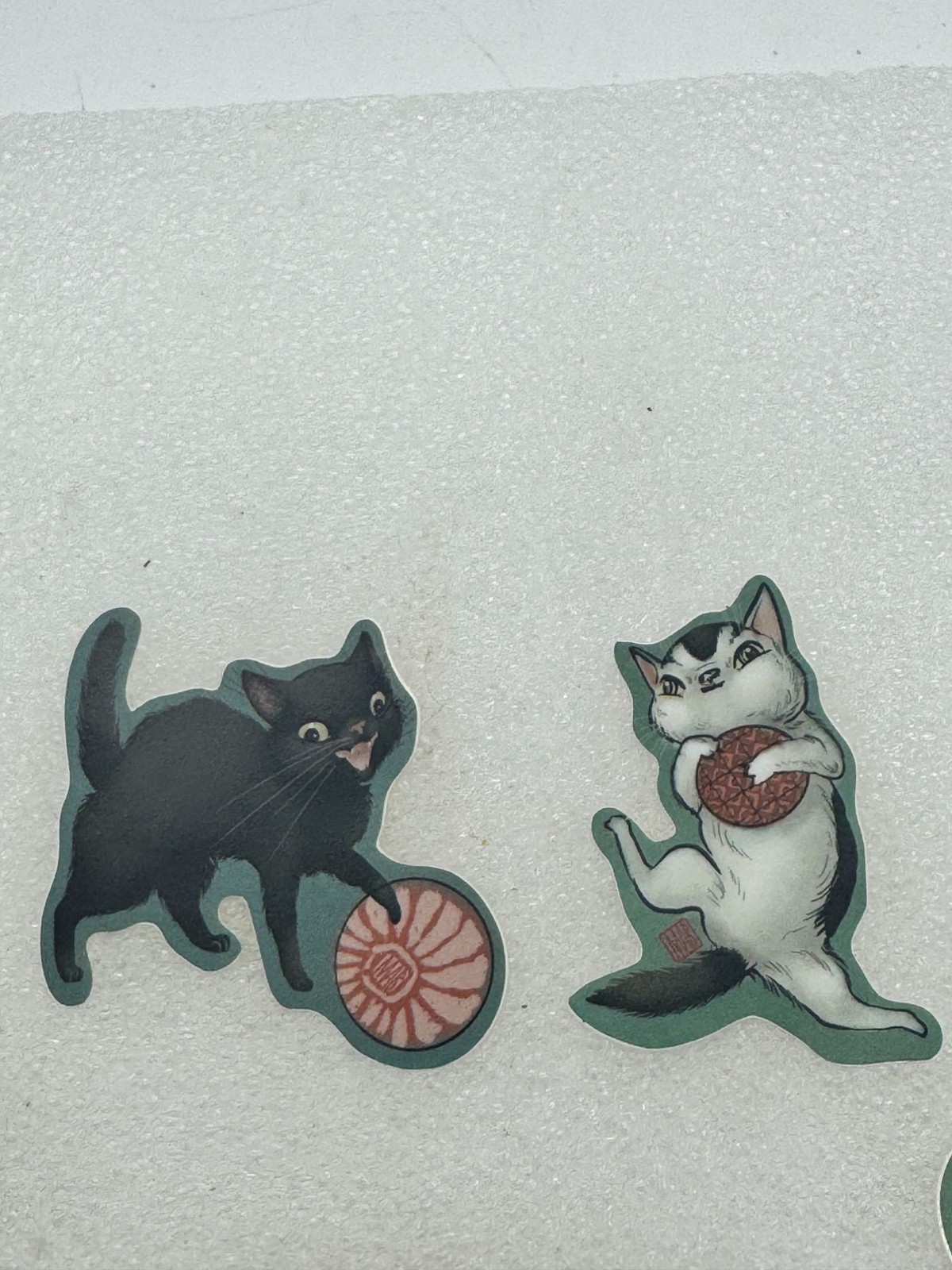 Mab Graves Art and Illustrations Set of 6 Best Kitty Cat Stickers