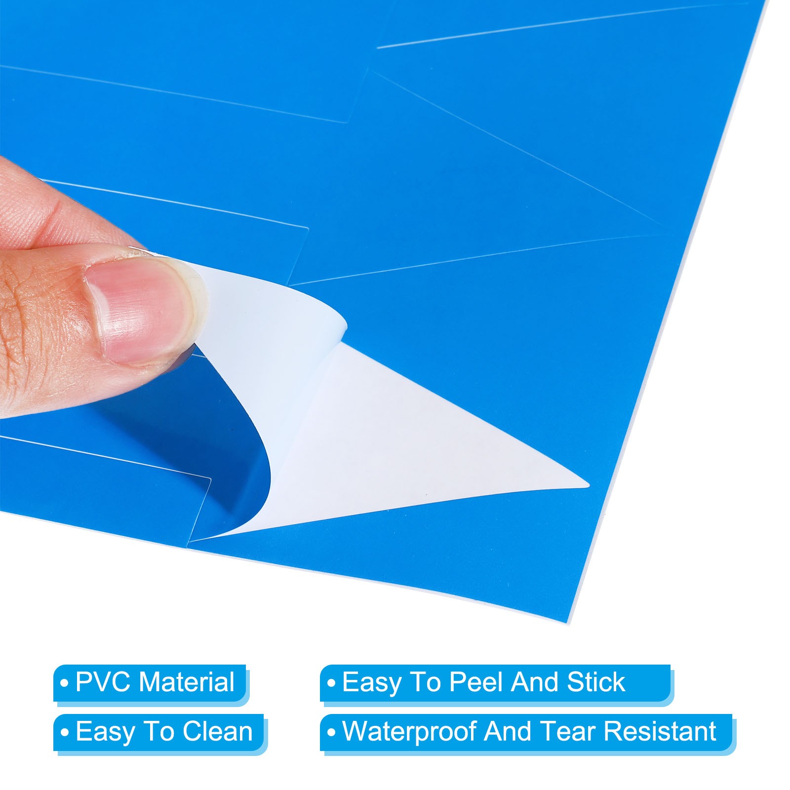 12Pcs 6" L Directional Arrow Sticker Self Adhesive Decal Sign Blue