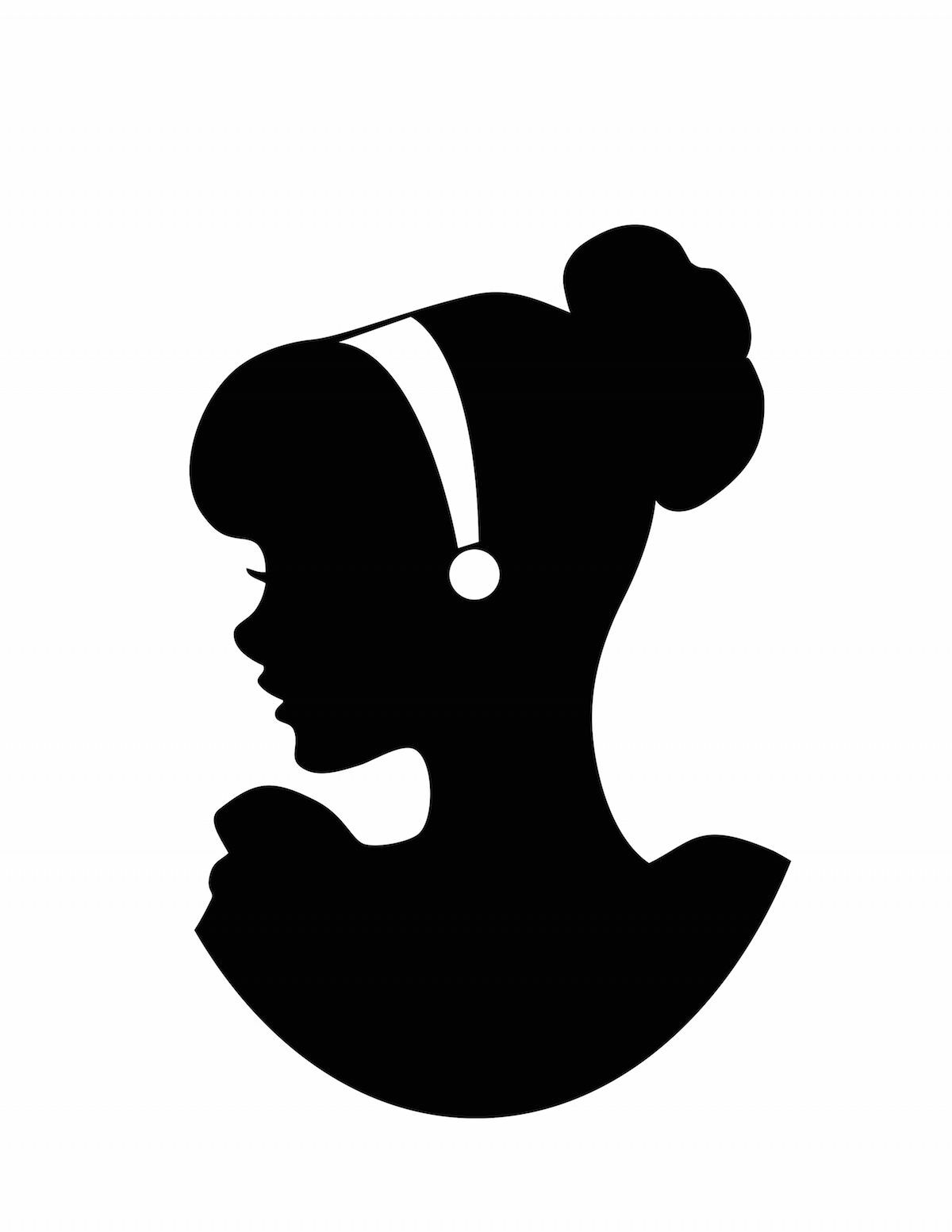Vinyl Decal for Window – Disney Princess Silhouette