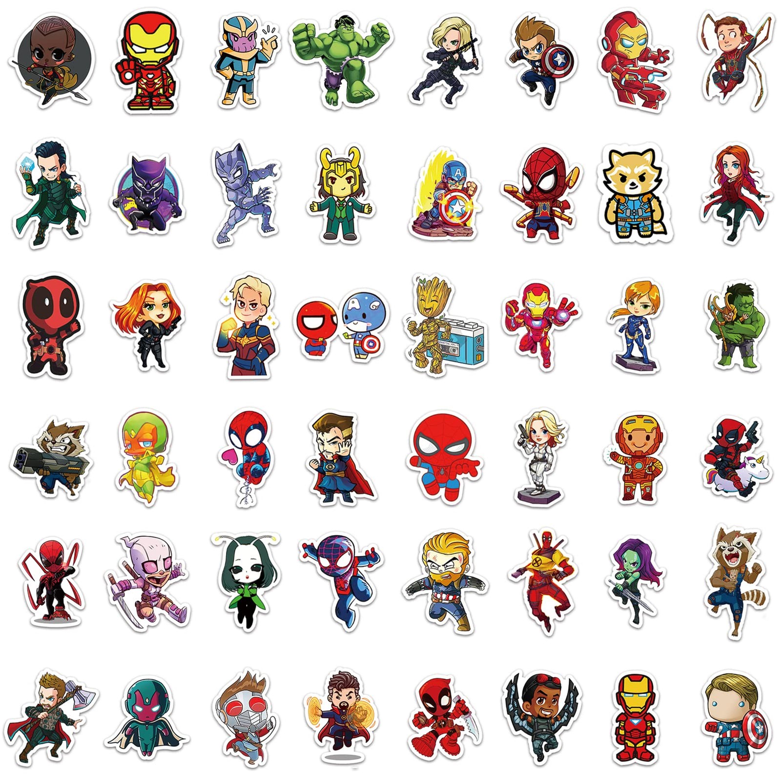 200PCS Cool Character Stickers Bulk for Boys Teens Adults | Decor for Water Bott