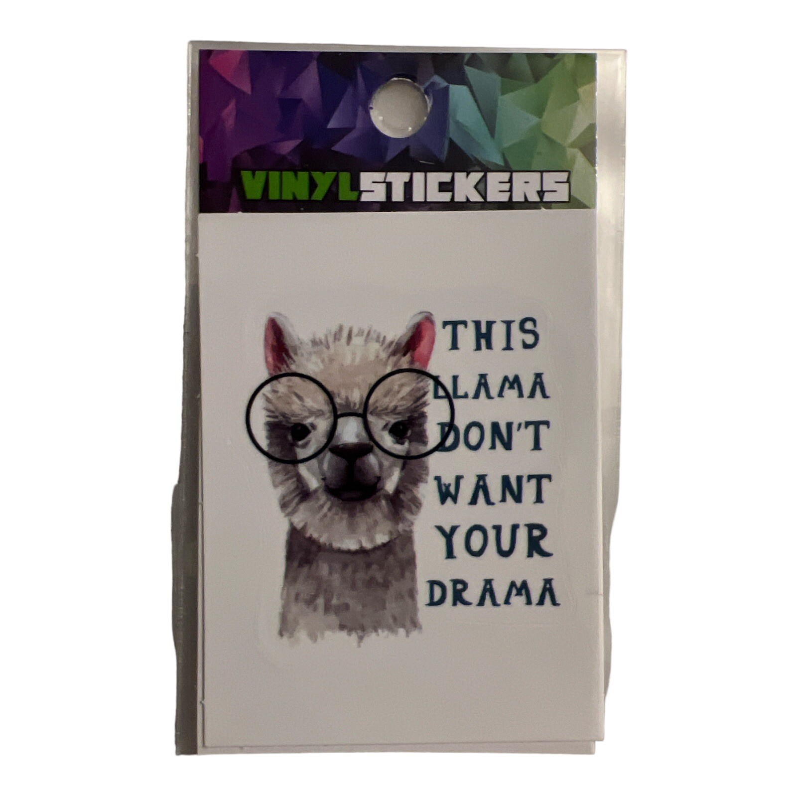 THIS LLAMA DONT WANT YOUR DRAMA Vinyl Sticker Decal 2”
