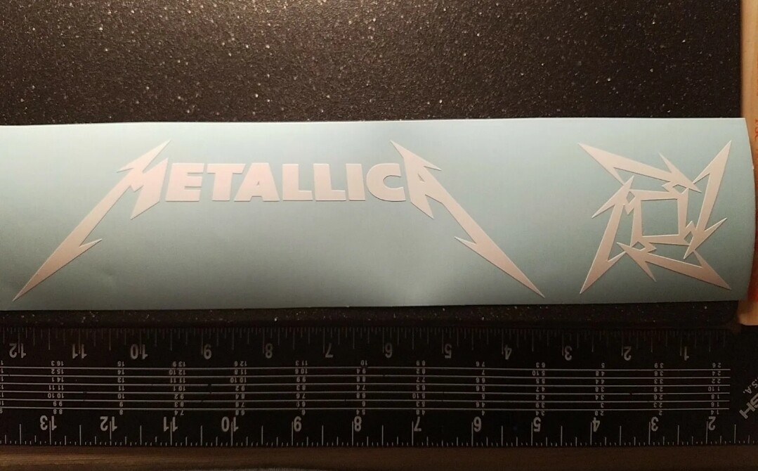 Metallica Vinyl Decal Windows Cars Trucks Laptops Lockers Yeti Boards Glass