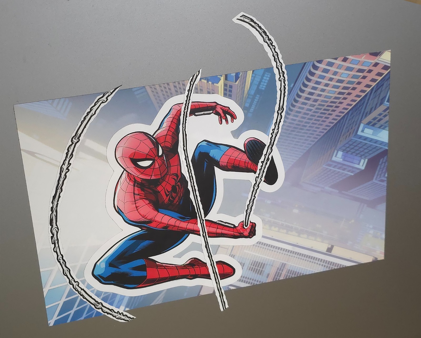 Build-A-Sticker — Spider-Man Brand New Day Poster | Fan Art Die-Cut Set