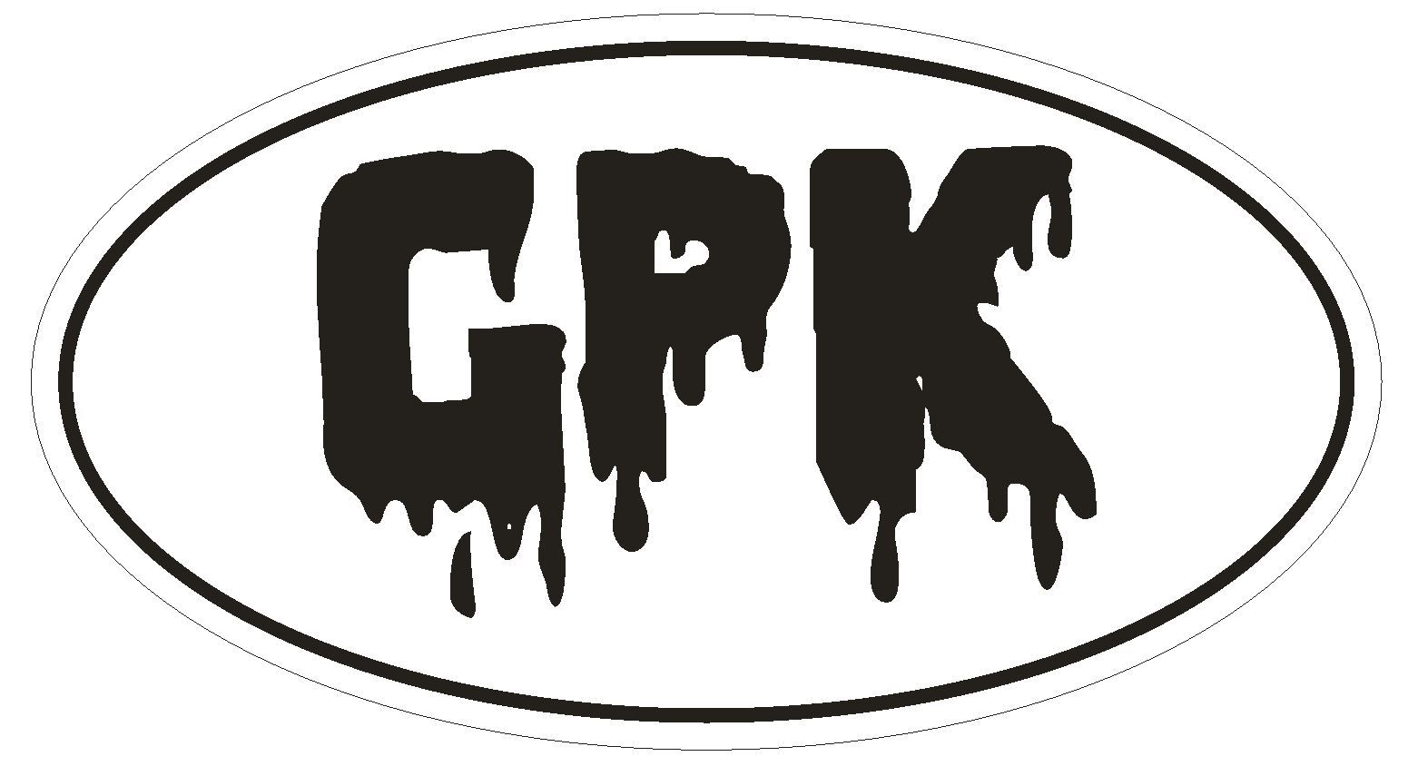 Garbage Pail Kids Oval Bumper Sticker or Helmet Sticker D134 Laptop Phone Euro