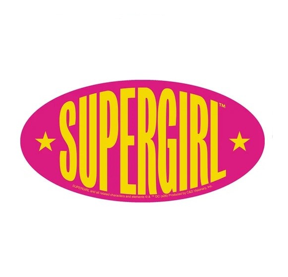 Stickers – C&D Visionary – DC Comics Supergirl 90s Logo 6.5"x3.25" NEW Sign Text
