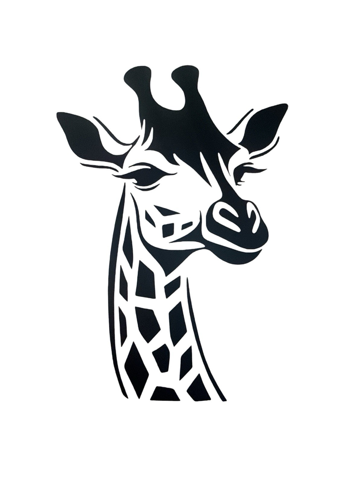 Giraffe Head Decal for car Windows Laptops most Smooth Surfaces